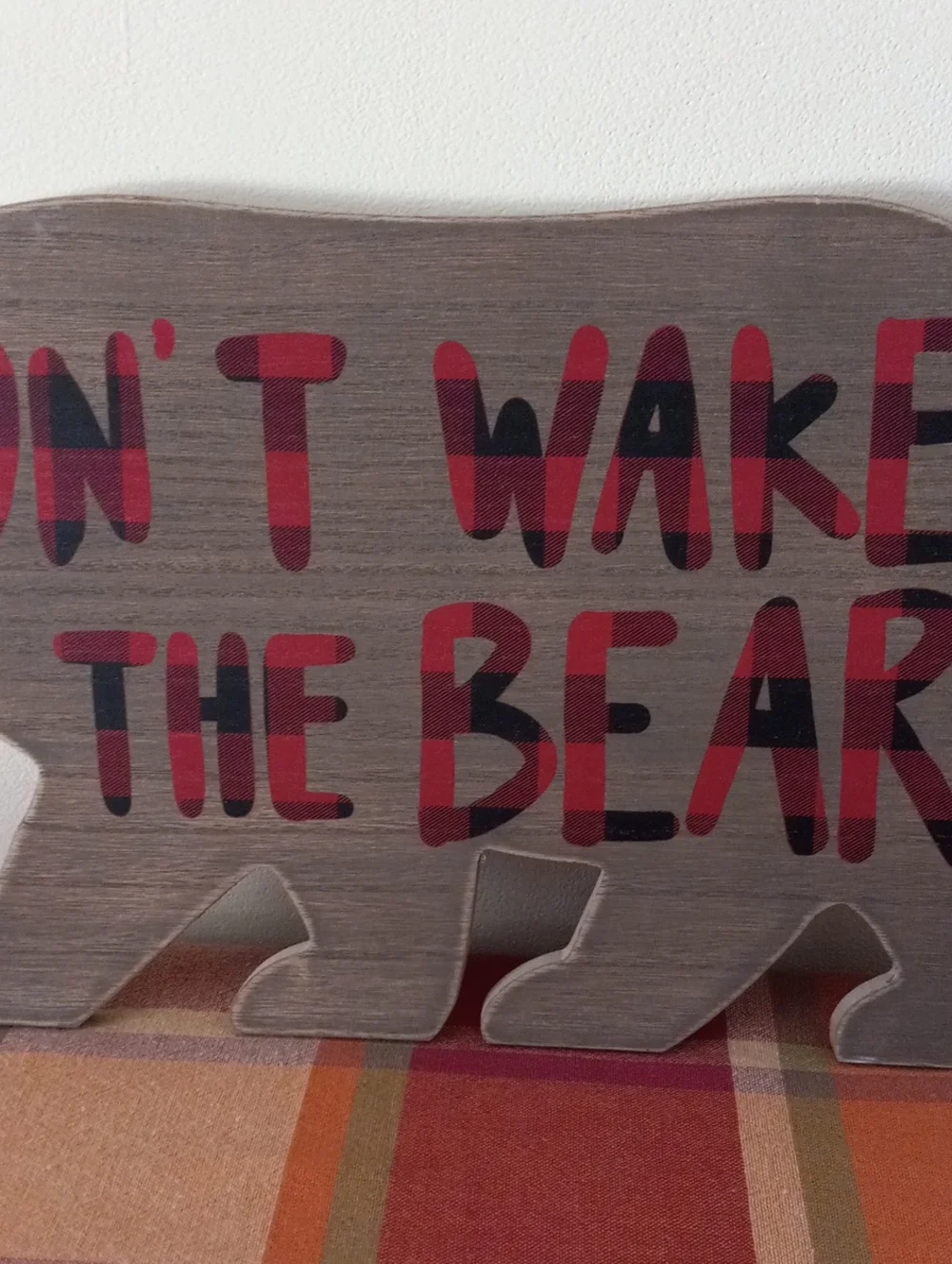 Rustic Wooden Bear Sign 